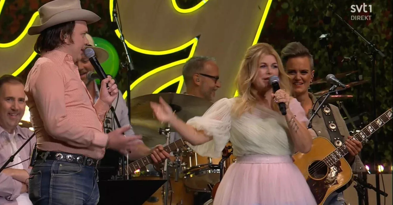 David Ritschard kollapsade under Allsången