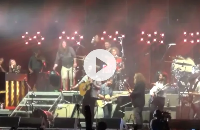 Se Mumford & Sons optræde med Hozier og My Morning Jacket