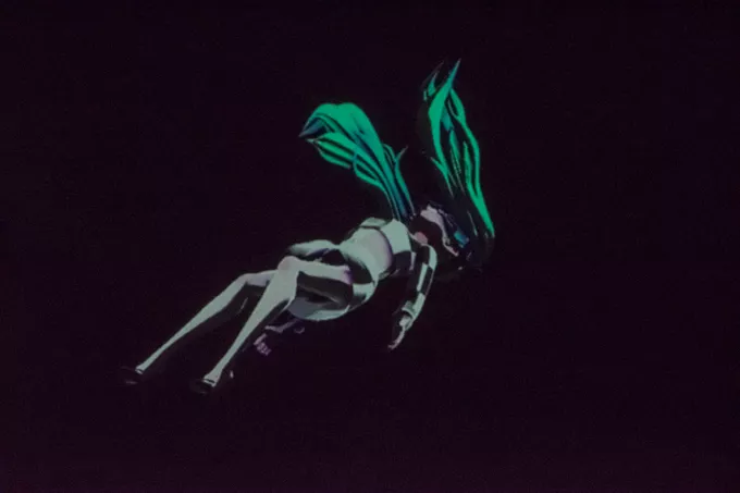 Animeret, fiktiv popstjerne i tankevækkende totalforestilling