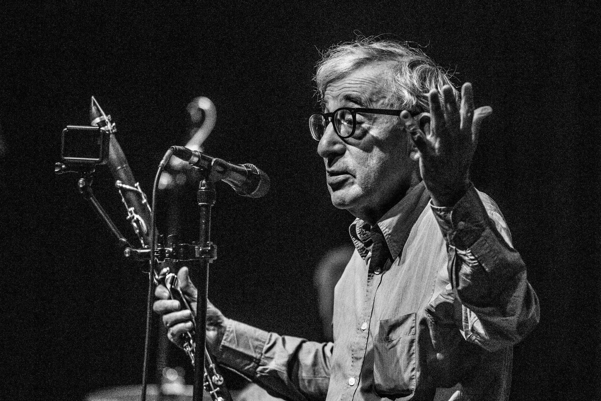 Toppløsaktivister stormet scenen under regissørens jazzkonsert