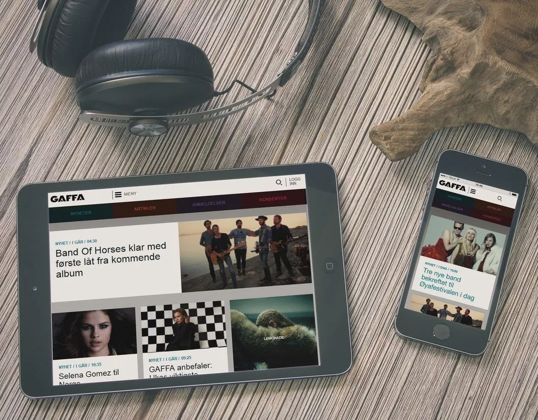 GAFFA lanserer nye mobilvennlige nettsider