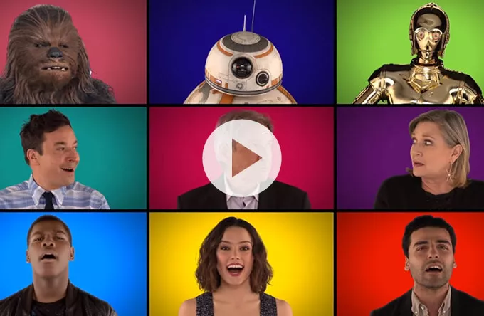 Se Fallon og Star Wars-skuespillerne synge Star Wars-medley