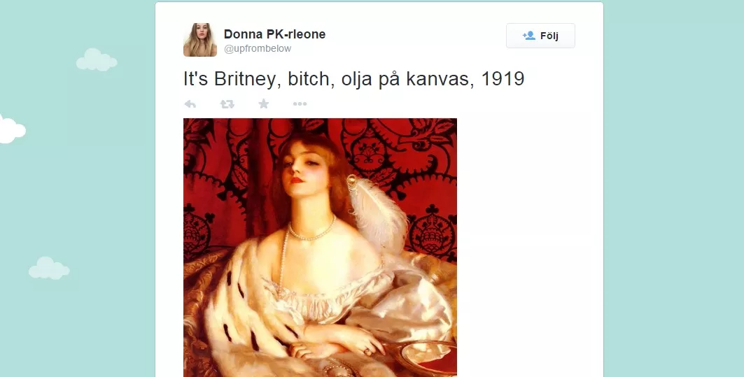 Britney Spears på oljemålning – från 1919