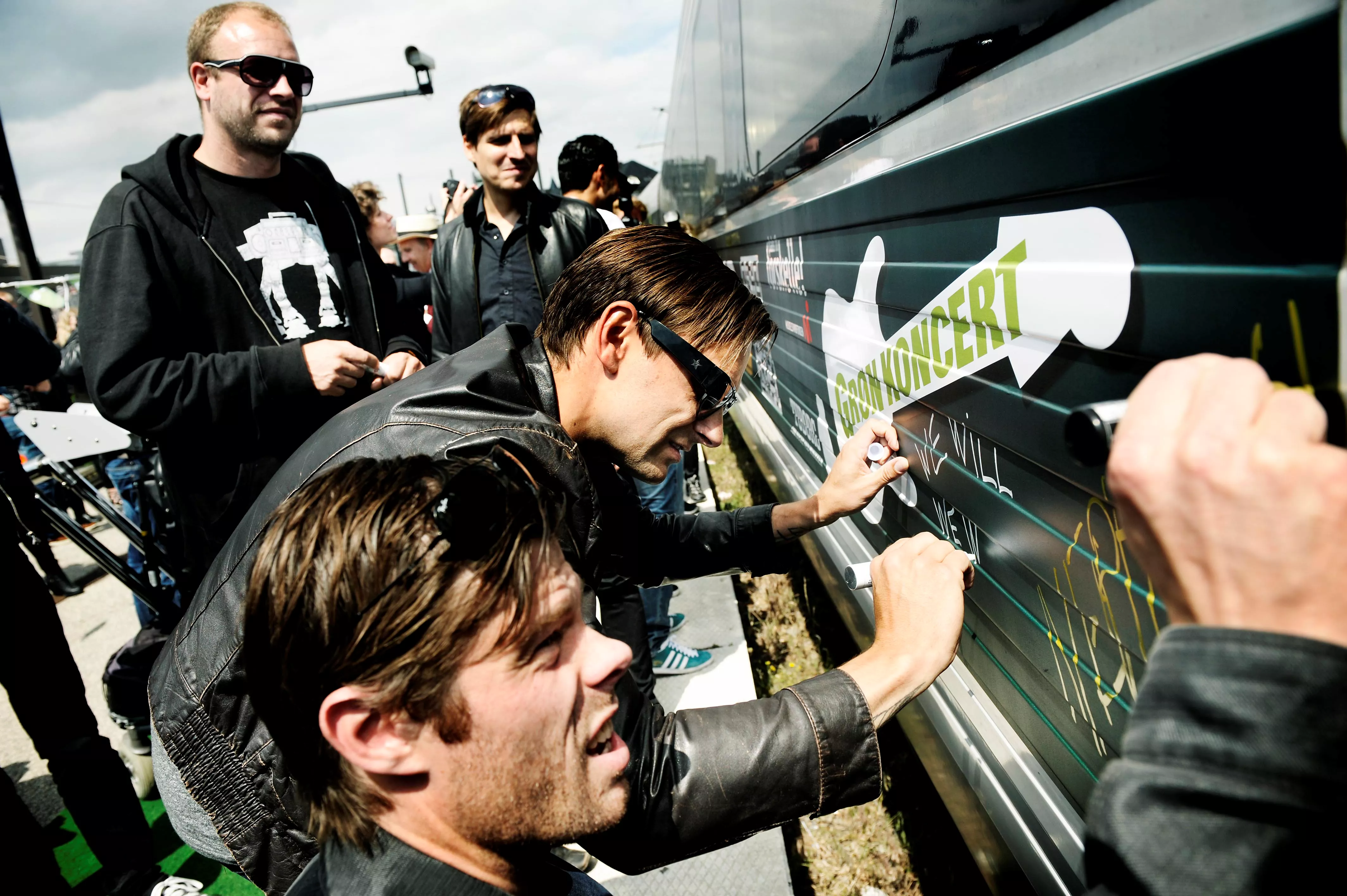 Grøn Koncert-kunstnere udsmykker tog
