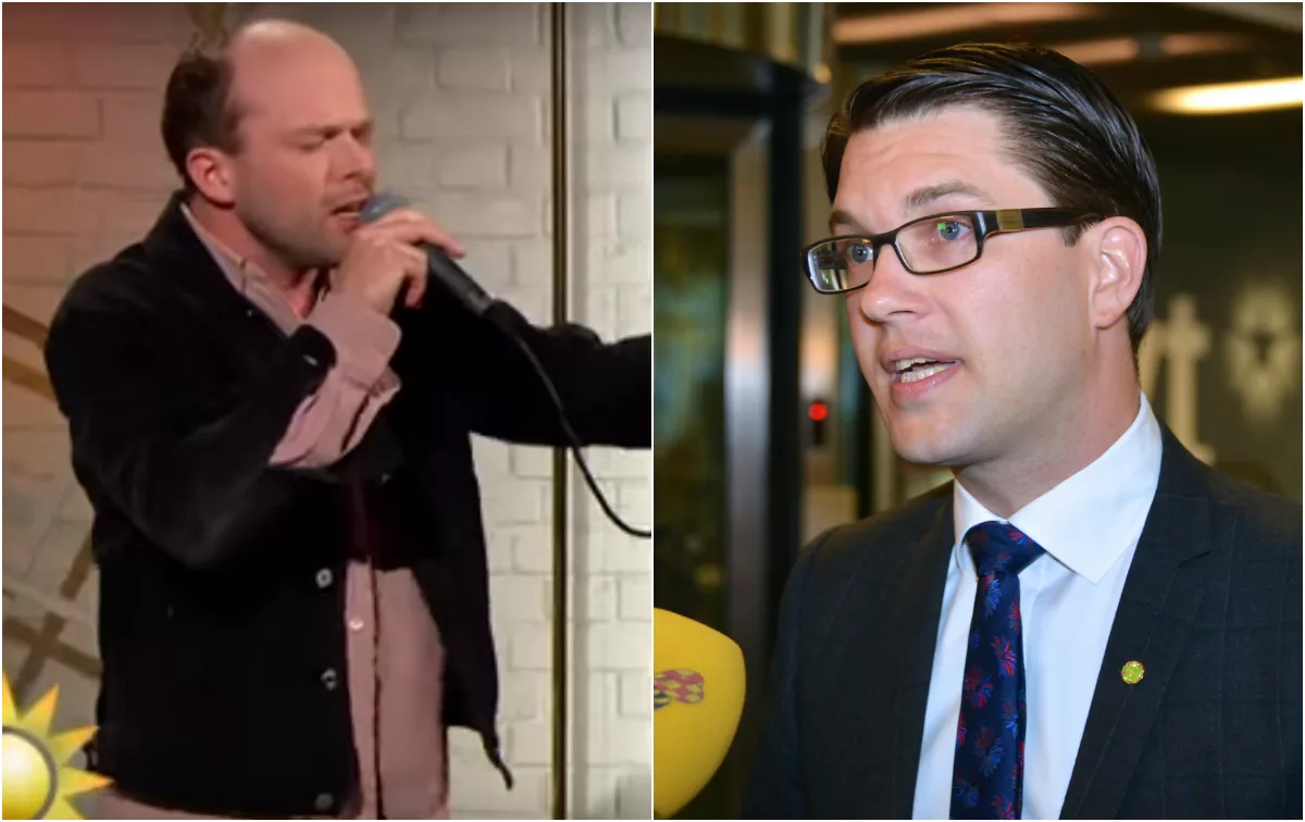 Artistens Jimmie Åkesson-diss väcker reaktioner