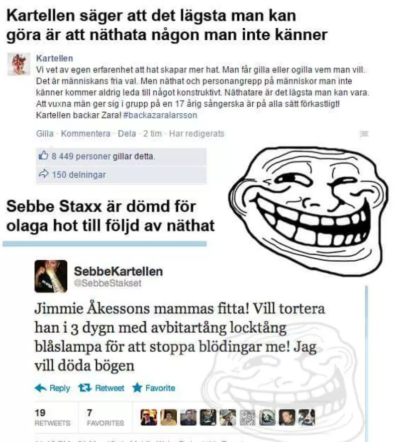 Kartellen häcklas efter Zara Larsson-utspel – tackar för påminnelse