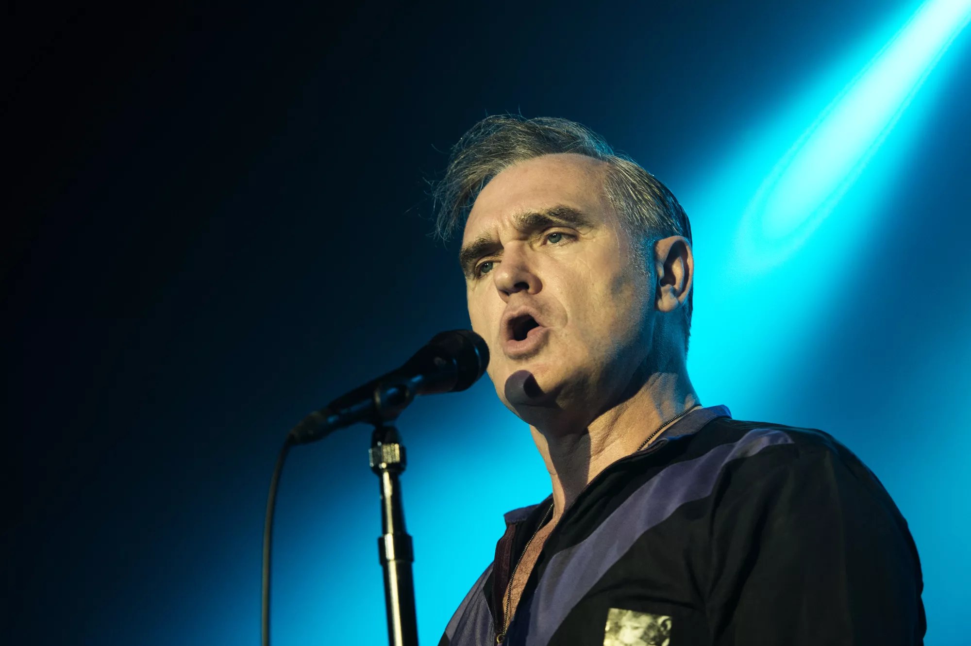 Morrissey bar högerpopulistisk pin under TV-framträdande