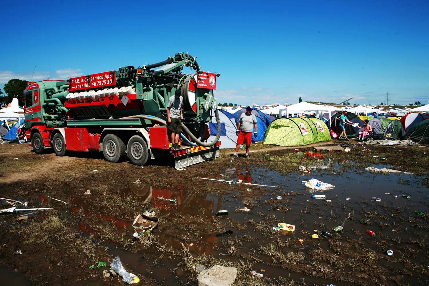 Regnvær i vente på Roskilde