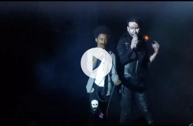 Se Marilyn Manson i teenage-selskab