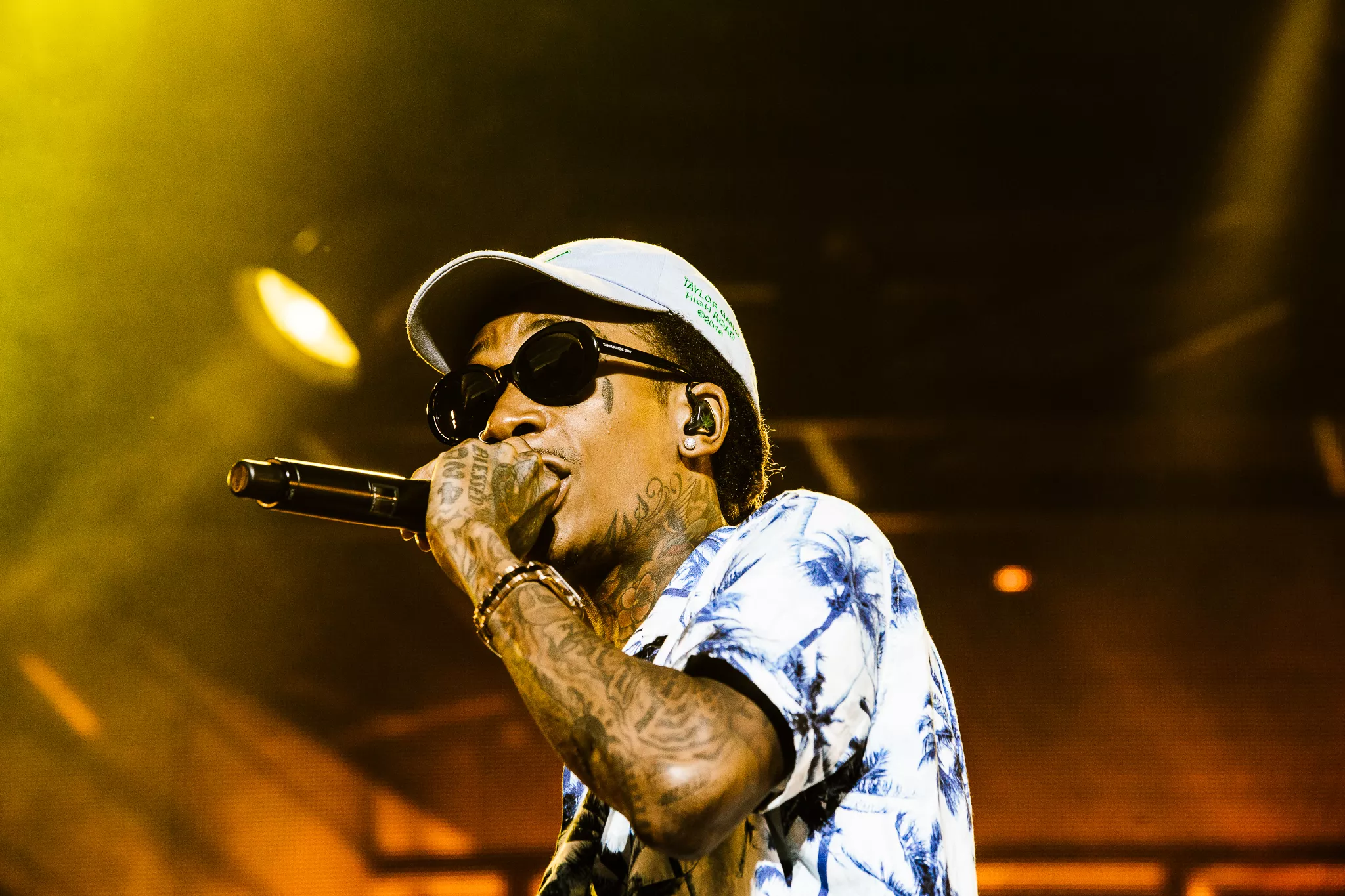 Wiz Khalifa anholdt efter at have røget joint på scenen