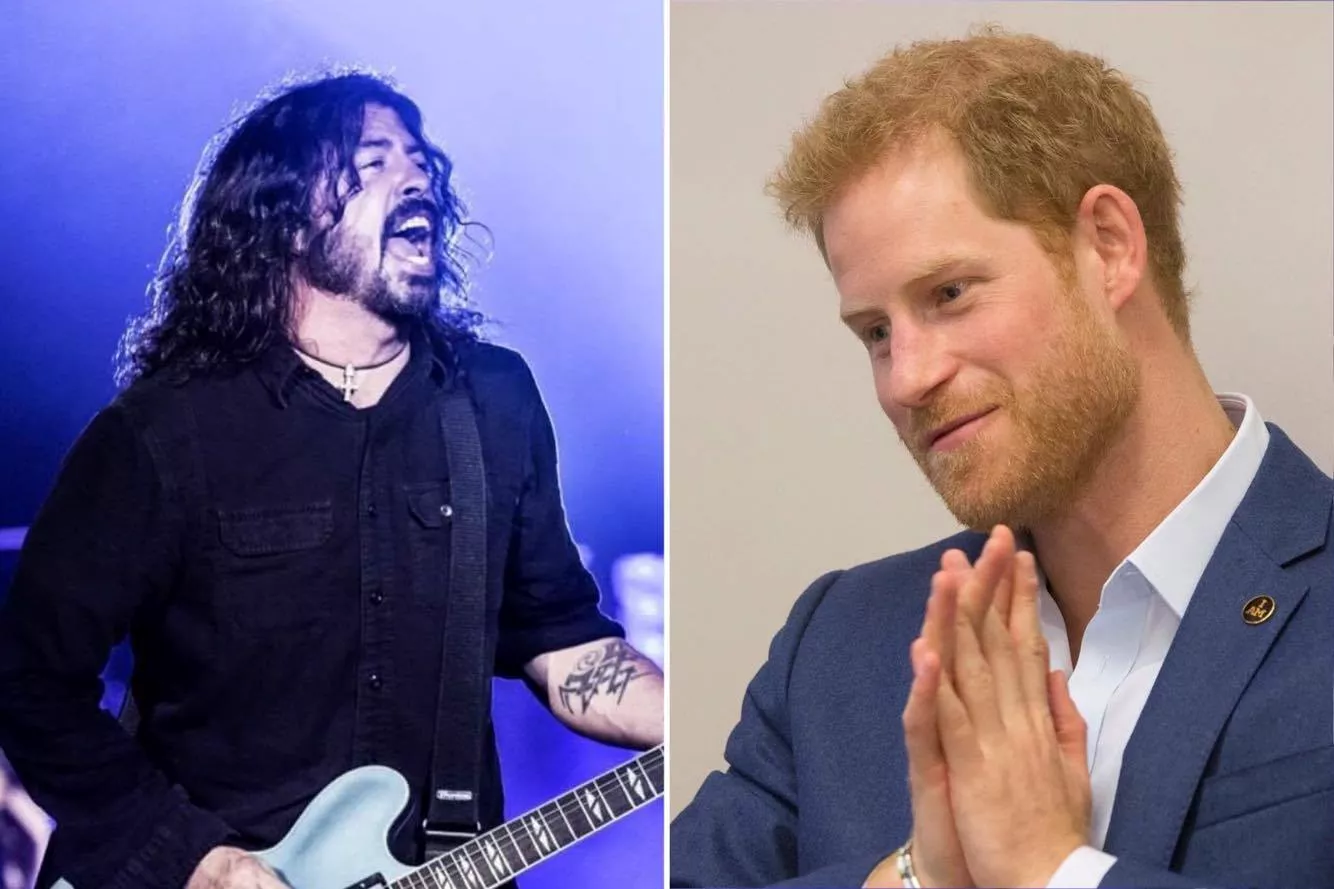 Foo Fighters-frontmannen fikk kongelig sykevisitt