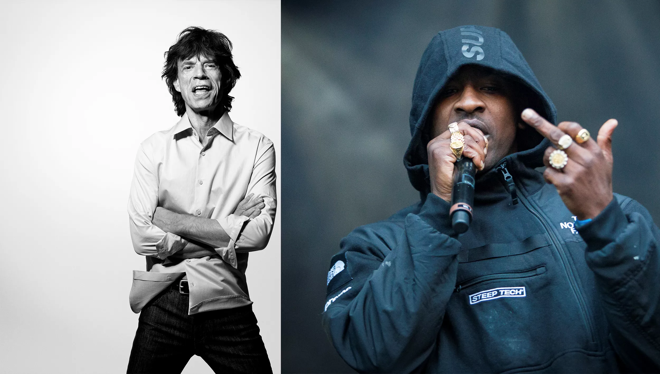 Hør Mick Jaggers samarbeid med den unge grime-stjernen