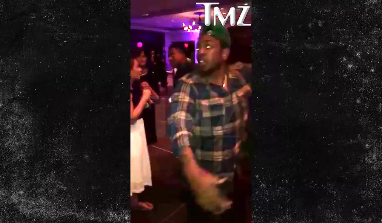 Här kraschar Kendrick Lamar ett bröllop