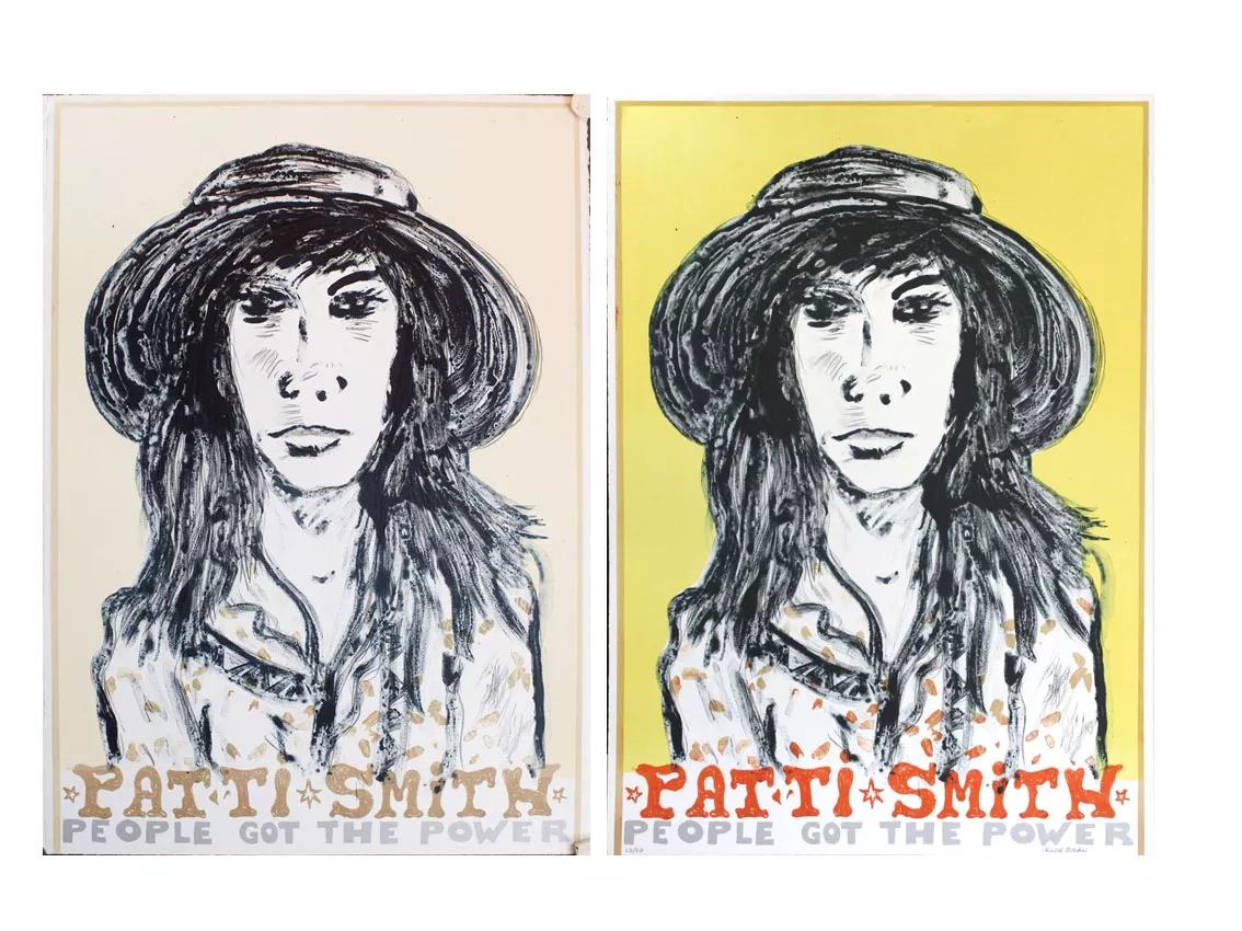 Knud Odde sælger billeder af Patti Smith