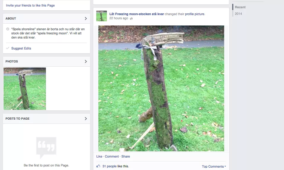 Spela Shoreline-stenen borta – ny skulptur på plats