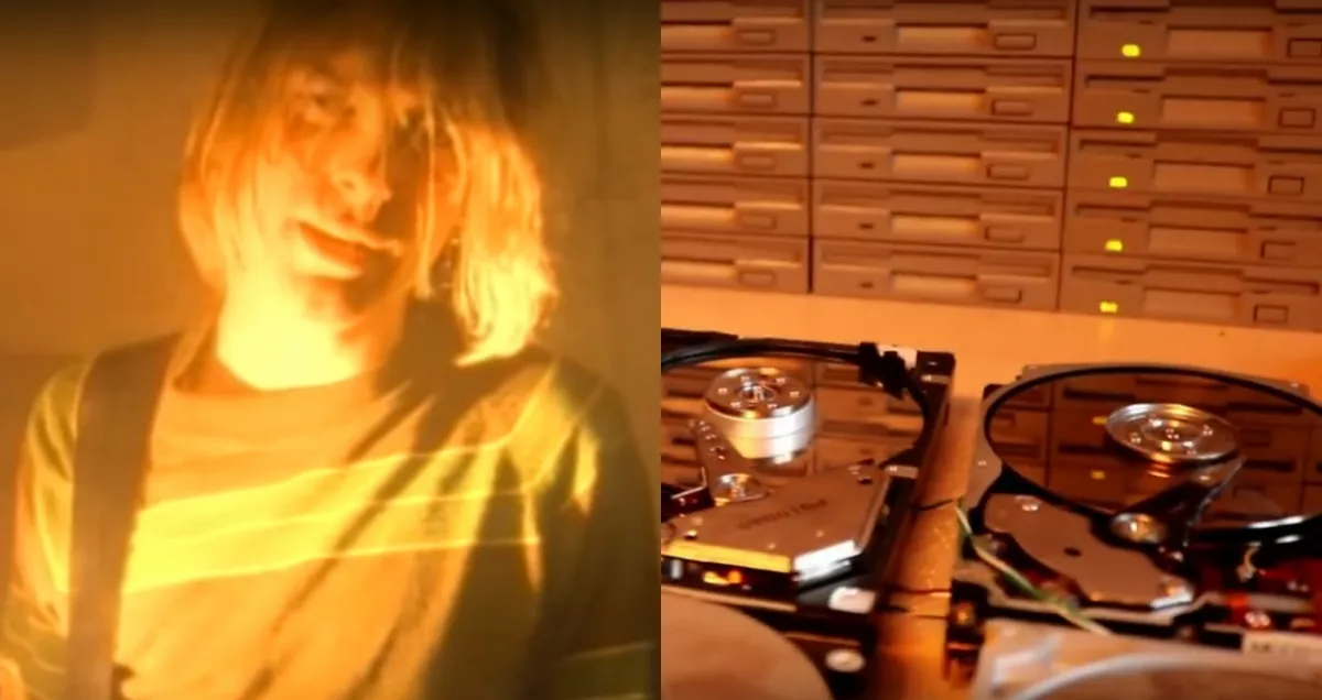 Se Nirvana-klassiker tolkas med hårddiskar och diskettstationer