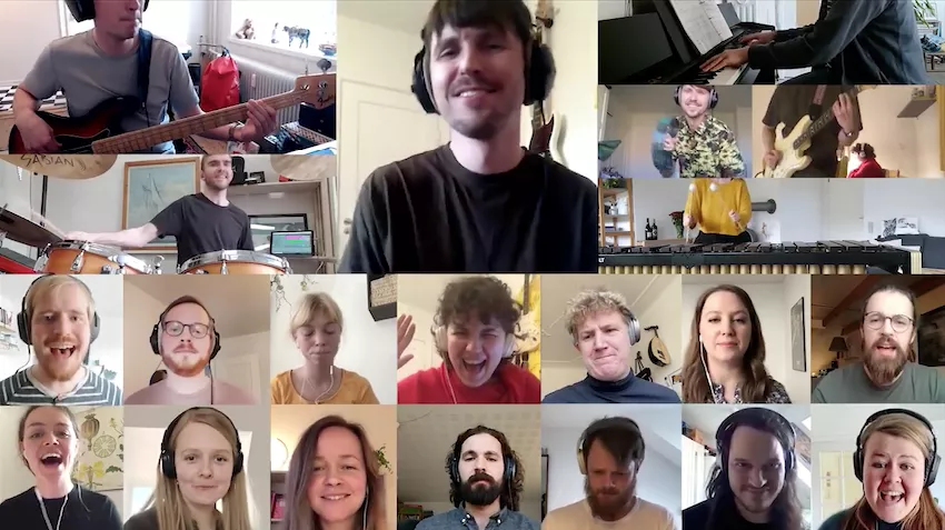 KARANTÆNE-COVER: 19-mandsband fremfører tegnefilmsklassiker online