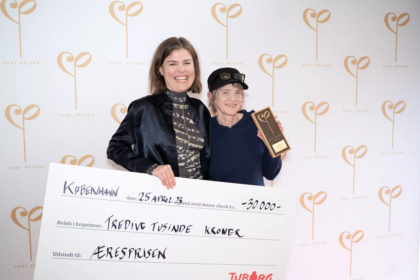 Pil og Lise Cabble ved uddelingen af Carl Prisen 2023. Foto: Emma Ishøy