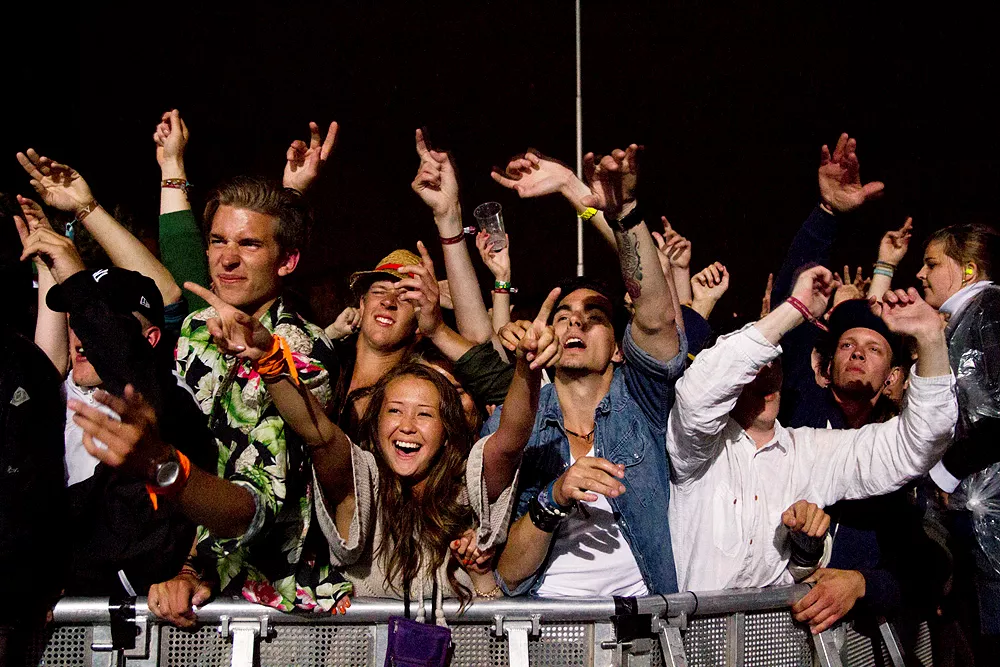 Publik under Peace & Love i Borlänge 2012.