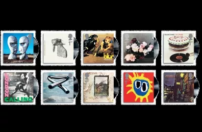 Pladecovers bliver til frimærker