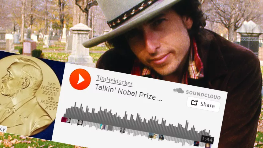 Hør morsom parodi på Bob Dylan i forbindelse med tildelingen av nobelprisen i litteratur