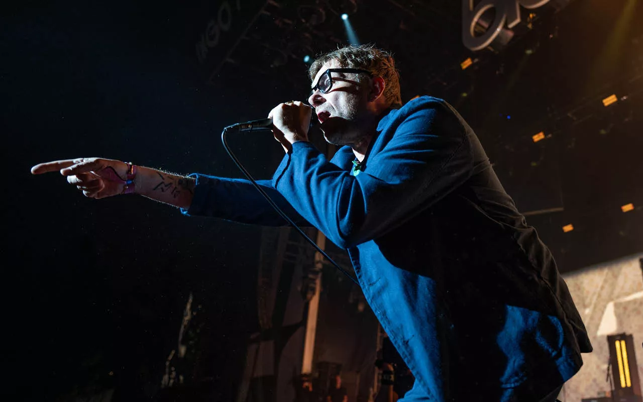 Blur spelade på festivalens största scen.