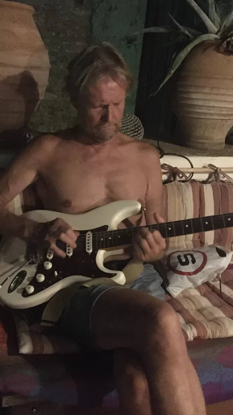 Pelle Giöbel turnerede med Björn Afzelius i 1980'erne. Privatfoto.