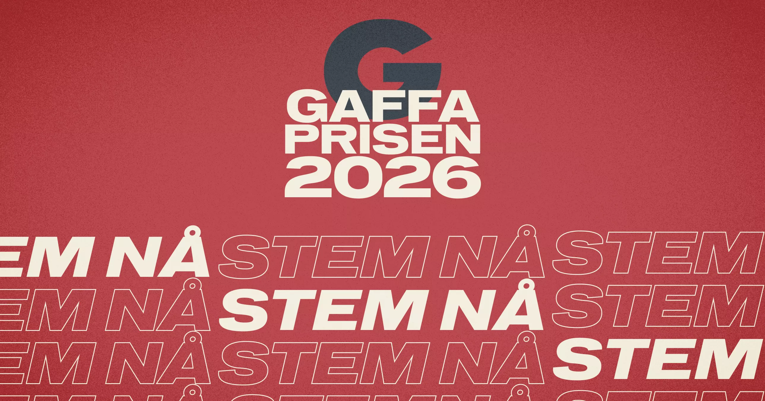 GAFFA-Prisen 2026 – stem før fristen går ut!