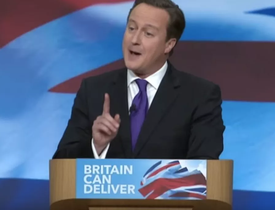 Se David Camerons gris-rap