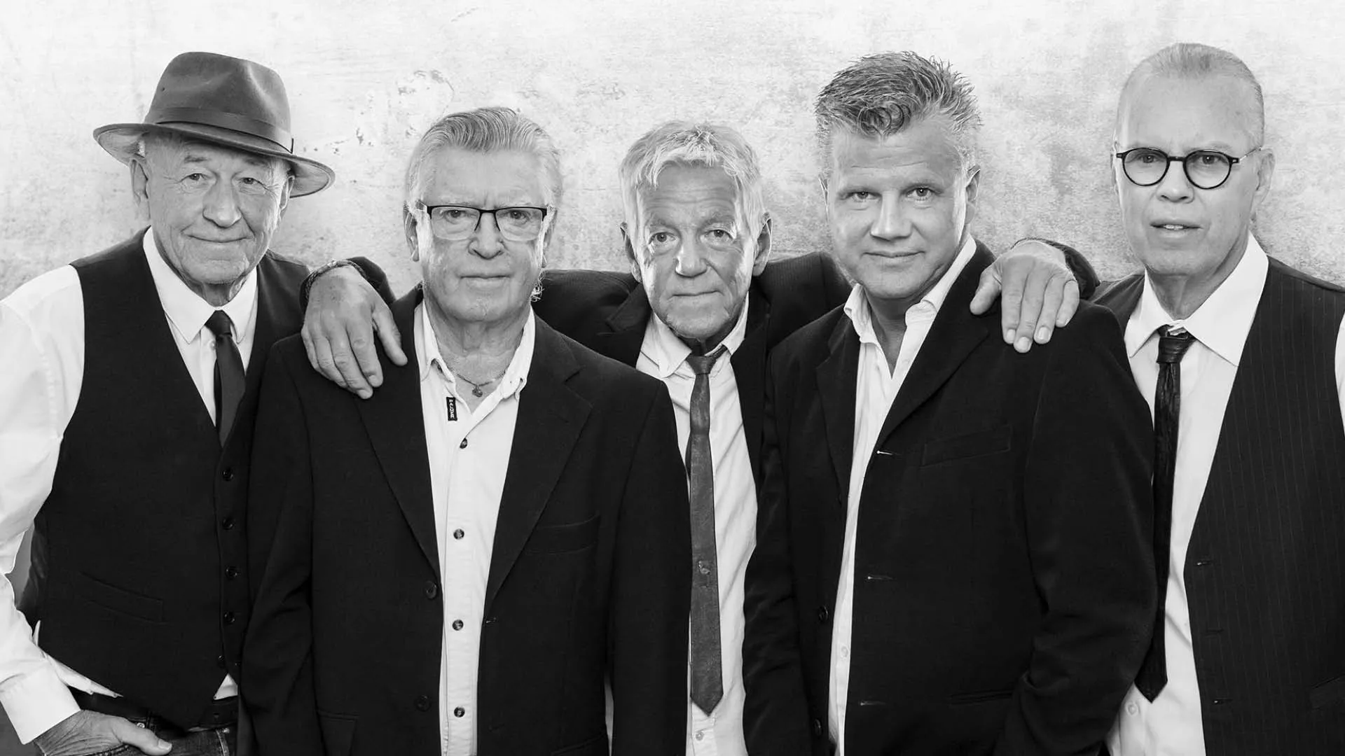 Flamingokvintetten 2018. Ulf Georgsson fjärde person från vänster.