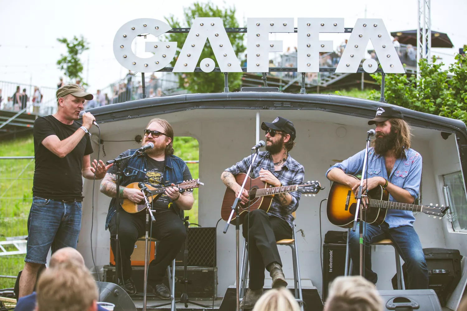 Band of Horses besøgte GAFFAs stand på Tinderbox