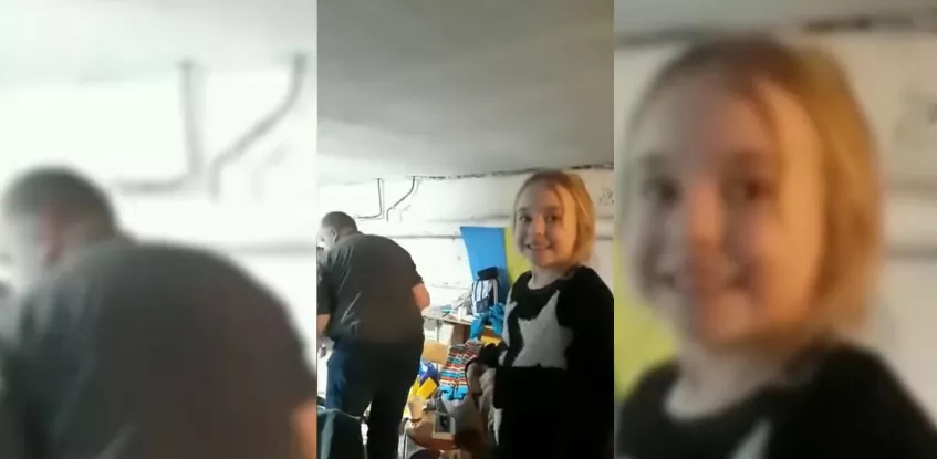 Flickans sång i skyddsrummet har blivit viral – Disney-skådis reagerar