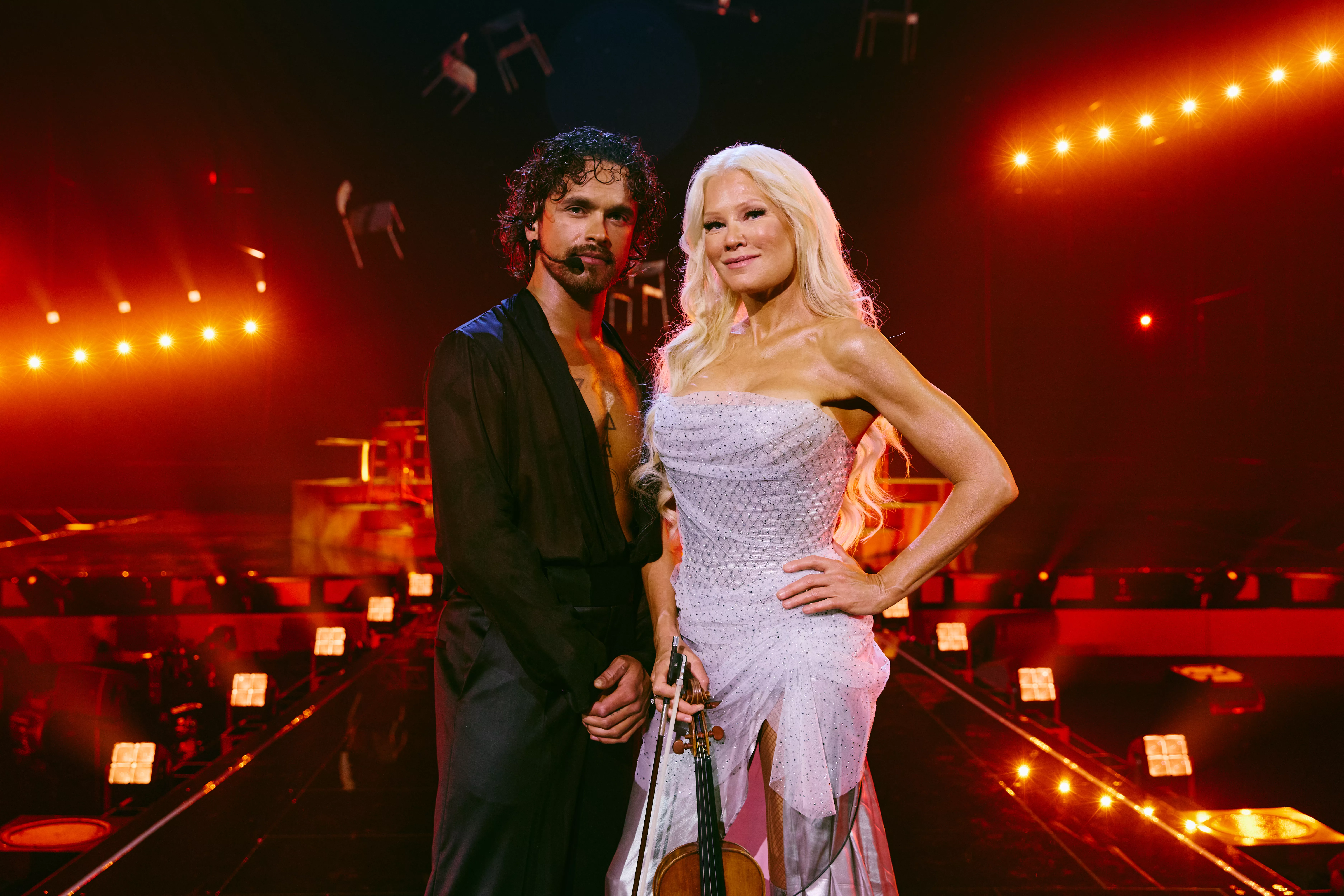Finska Pete Parkkonen och Linda Lampenius är förhandstippade i årets Eurovision Song Contest.