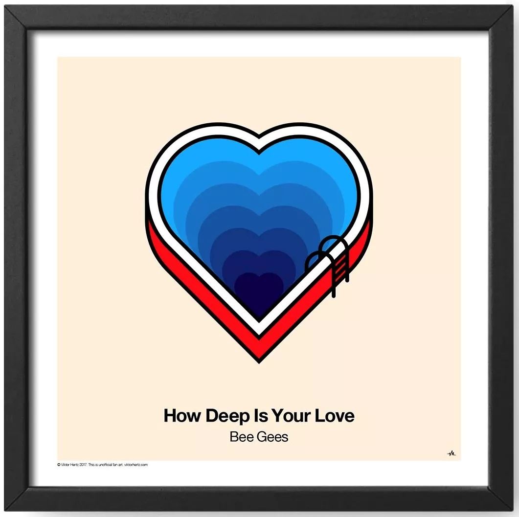 Geni gör minimalistiska affischer av låttitlar