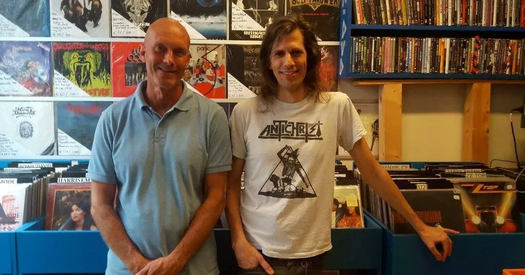 Christer Björsson och Ove Wiksten på Record Hunter.