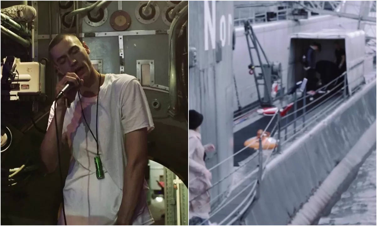 Se Gustaf Noréns märkliga gig i en U-båt