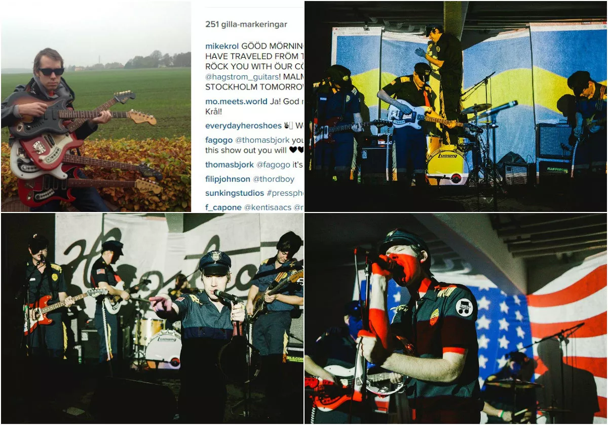 Artistens desperata jakt efter svensk gitarrsponsor är stor humor