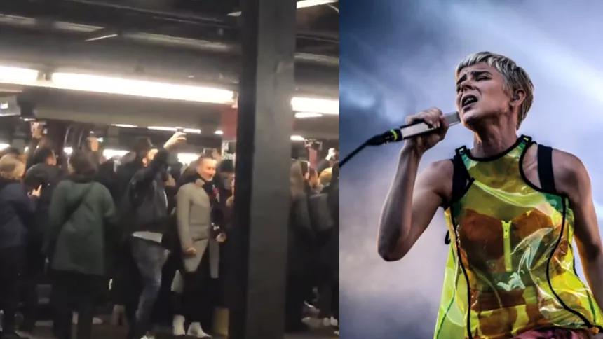 Robyn-fansens dansfest i tunnelbanan gör viral succé