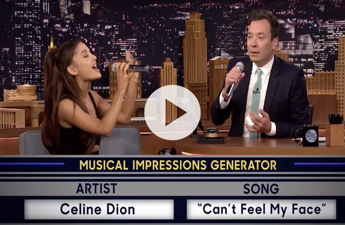 Se Ariana Grande parodiere kvindelige kollegaer