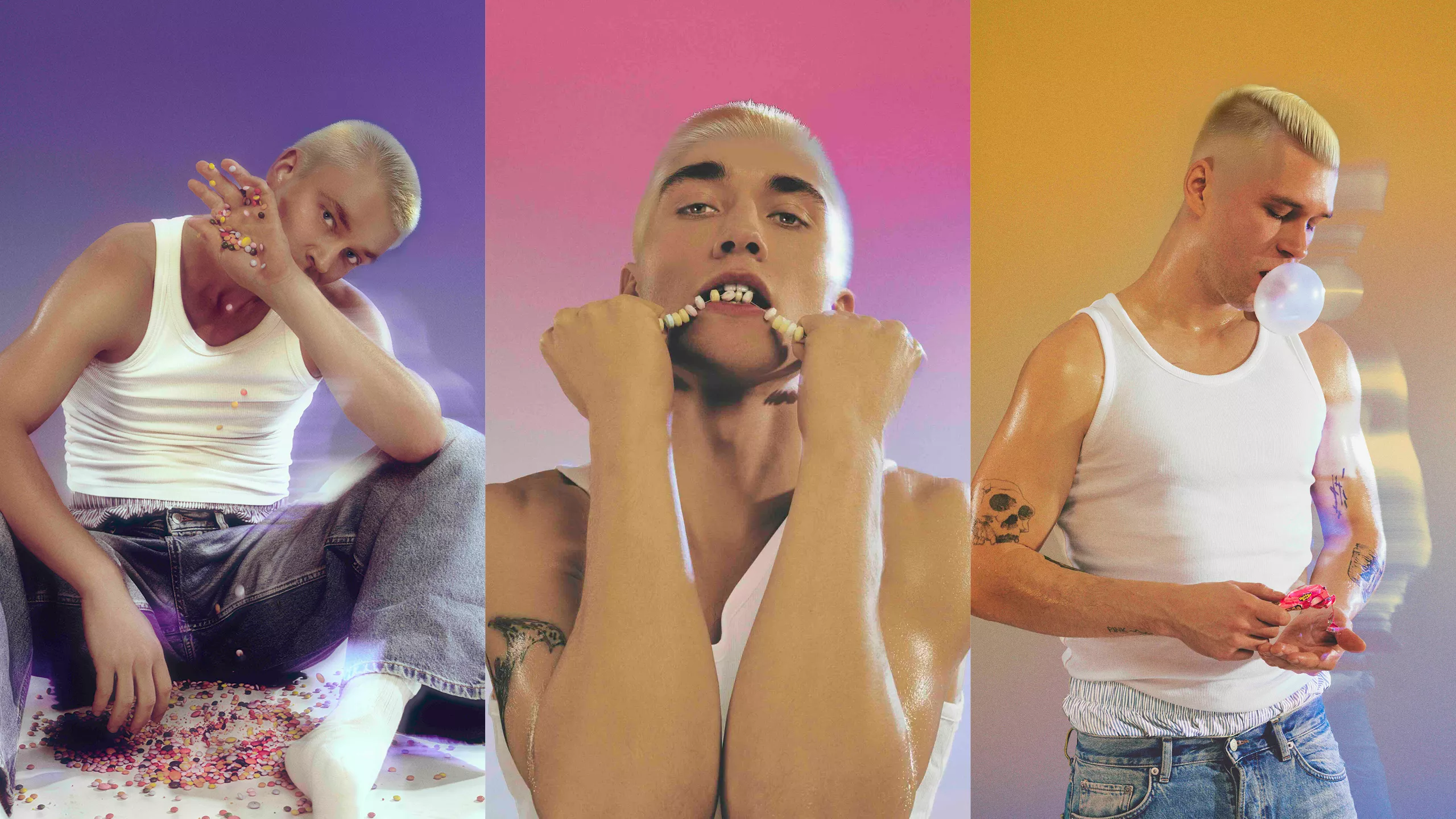 Pressebillede fra Loose Yourself med skuespiller Oskar Salvatore som Eminem