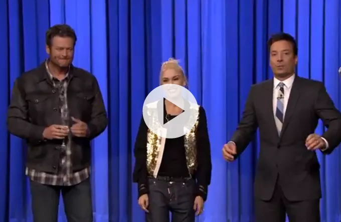 Se Gwen Stefani og countrystjerne playback-dyste hos Fallon