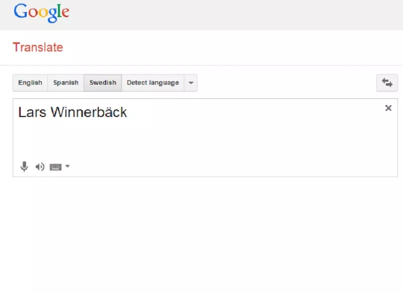 Google-bugg: Skriv in Lars Winnerbäck och vad händer?