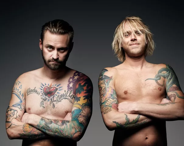 Jokeren og Felix Smith på scenen til Copenhagen Ink Festival