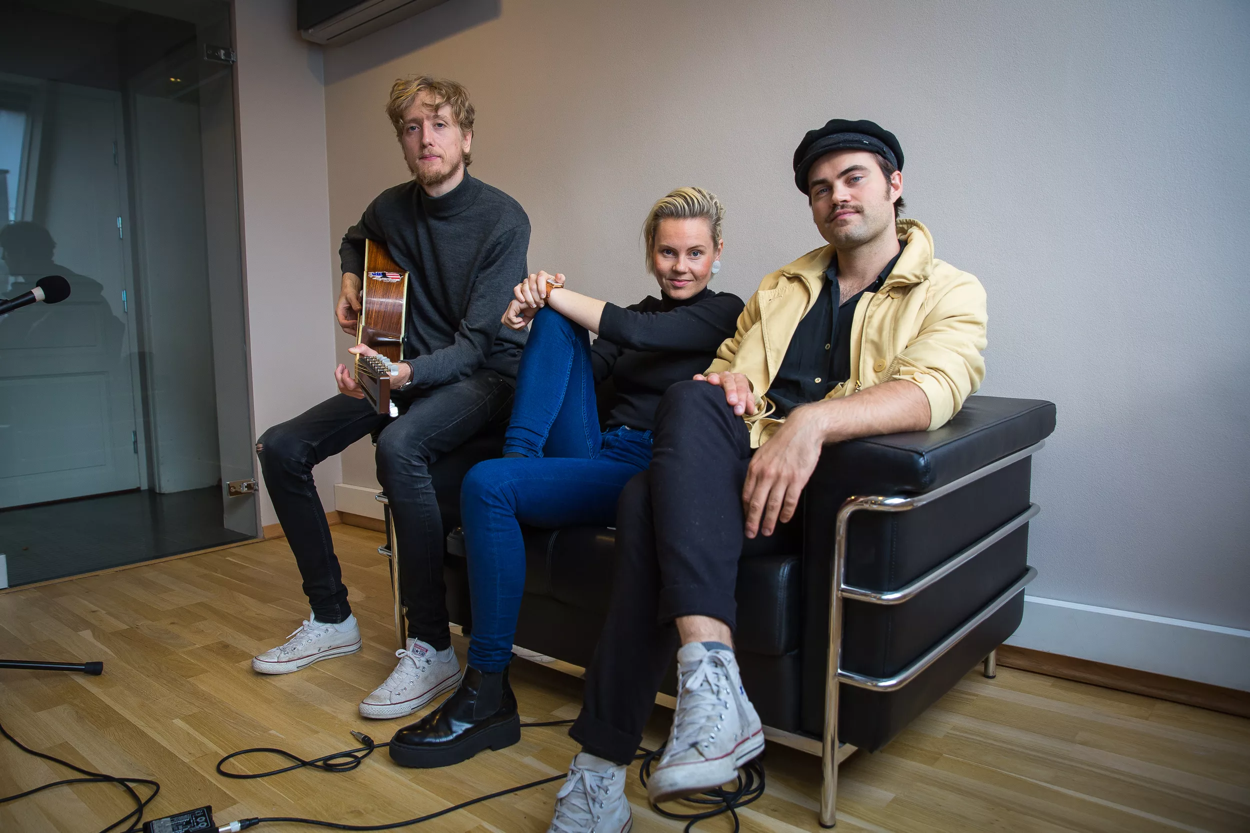 Billie Van, Jonas Alaska og Mikhael Paskalev live hos GAFFA: — Vi er «en greie»