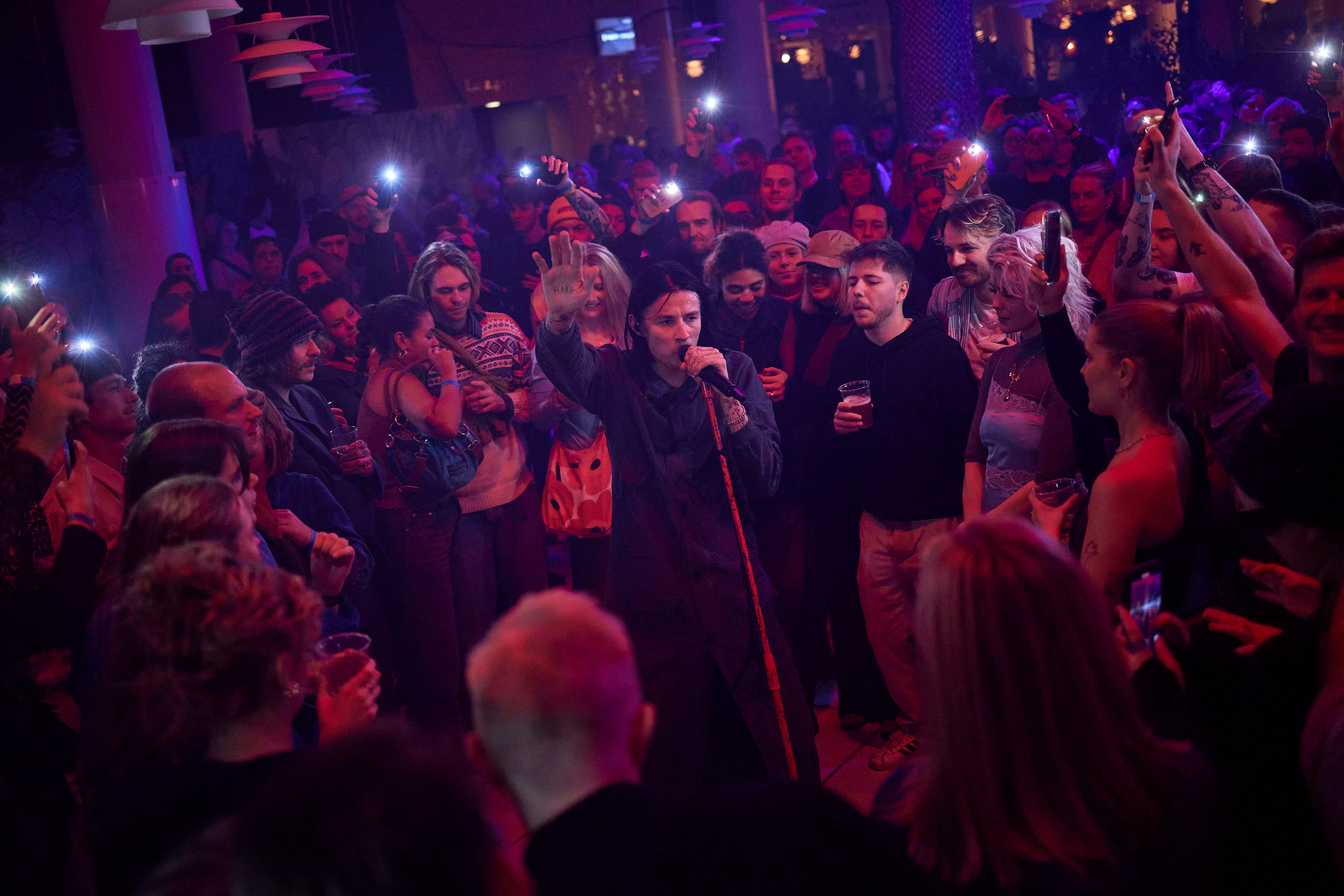 Stemning til koncert med Ussel - Grim x Musikhuset 2023 