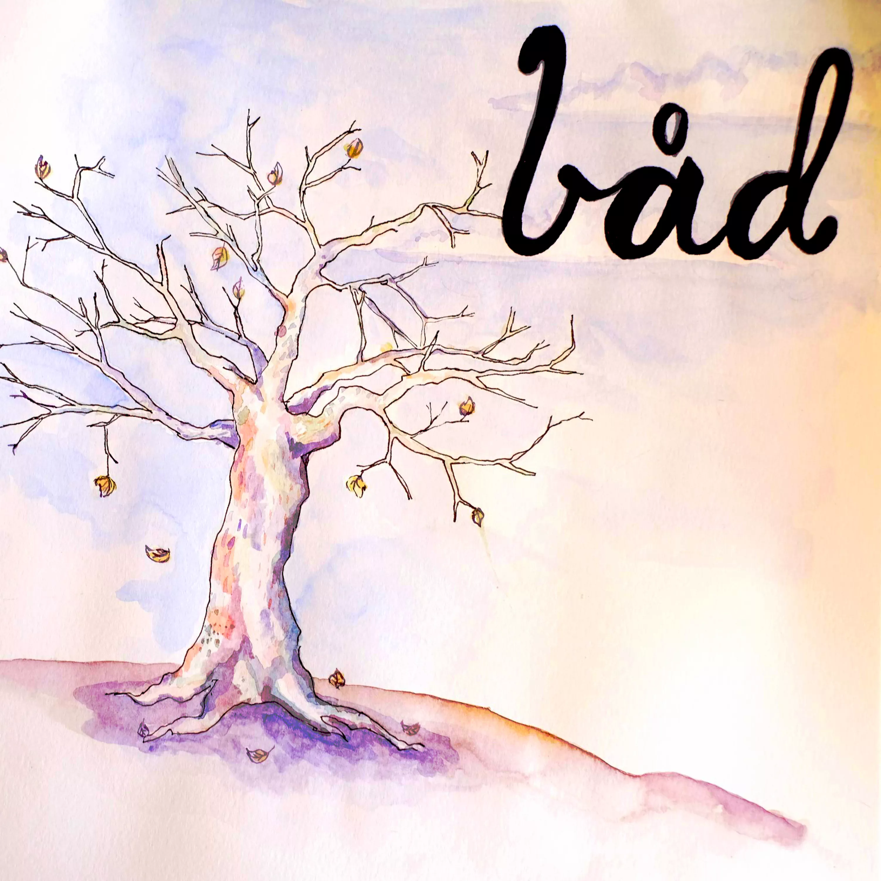 Oktober vipper bladene af træerne - Båd