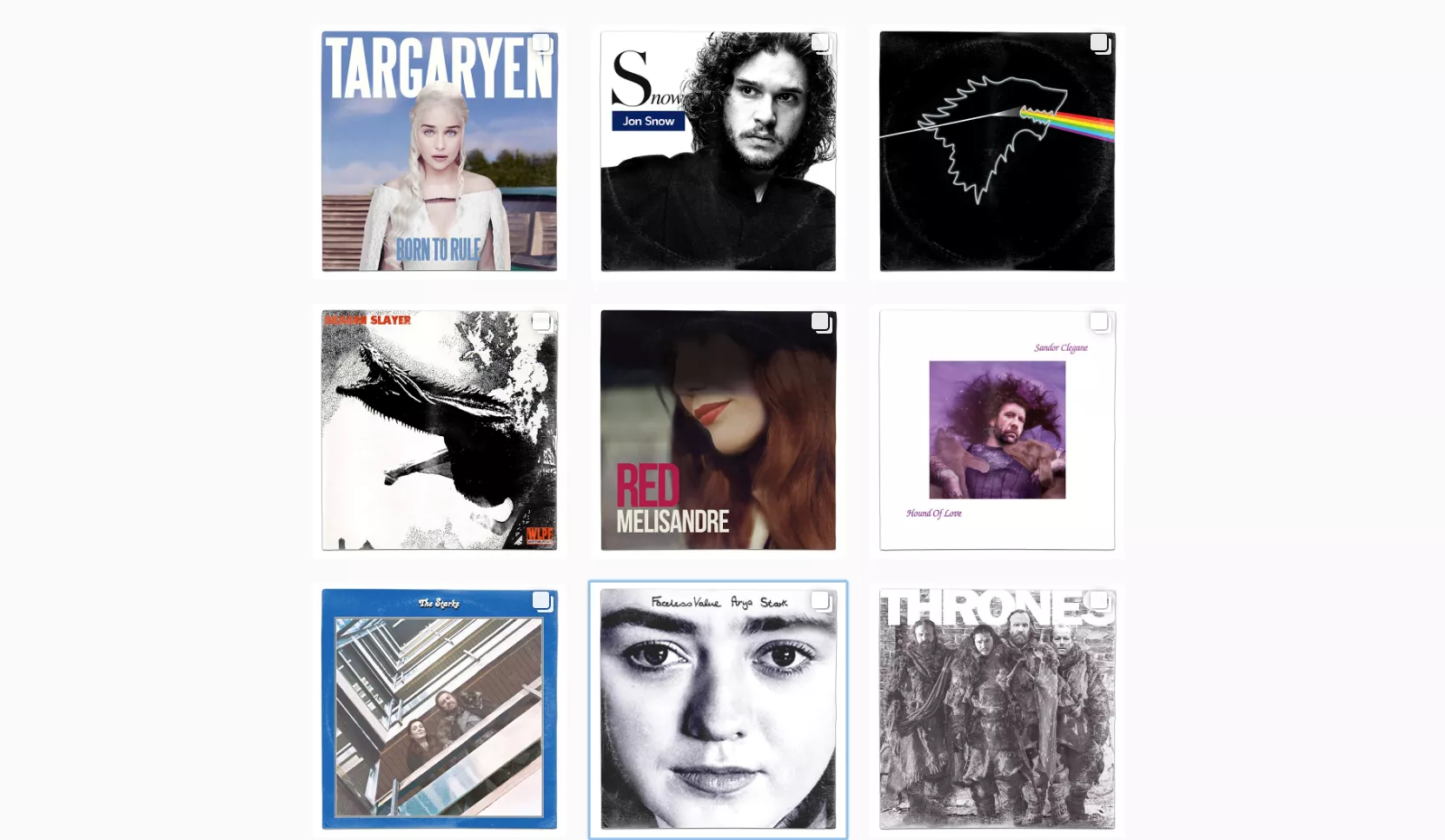 Se klassiska omslag i Game Of Thrones-tappning