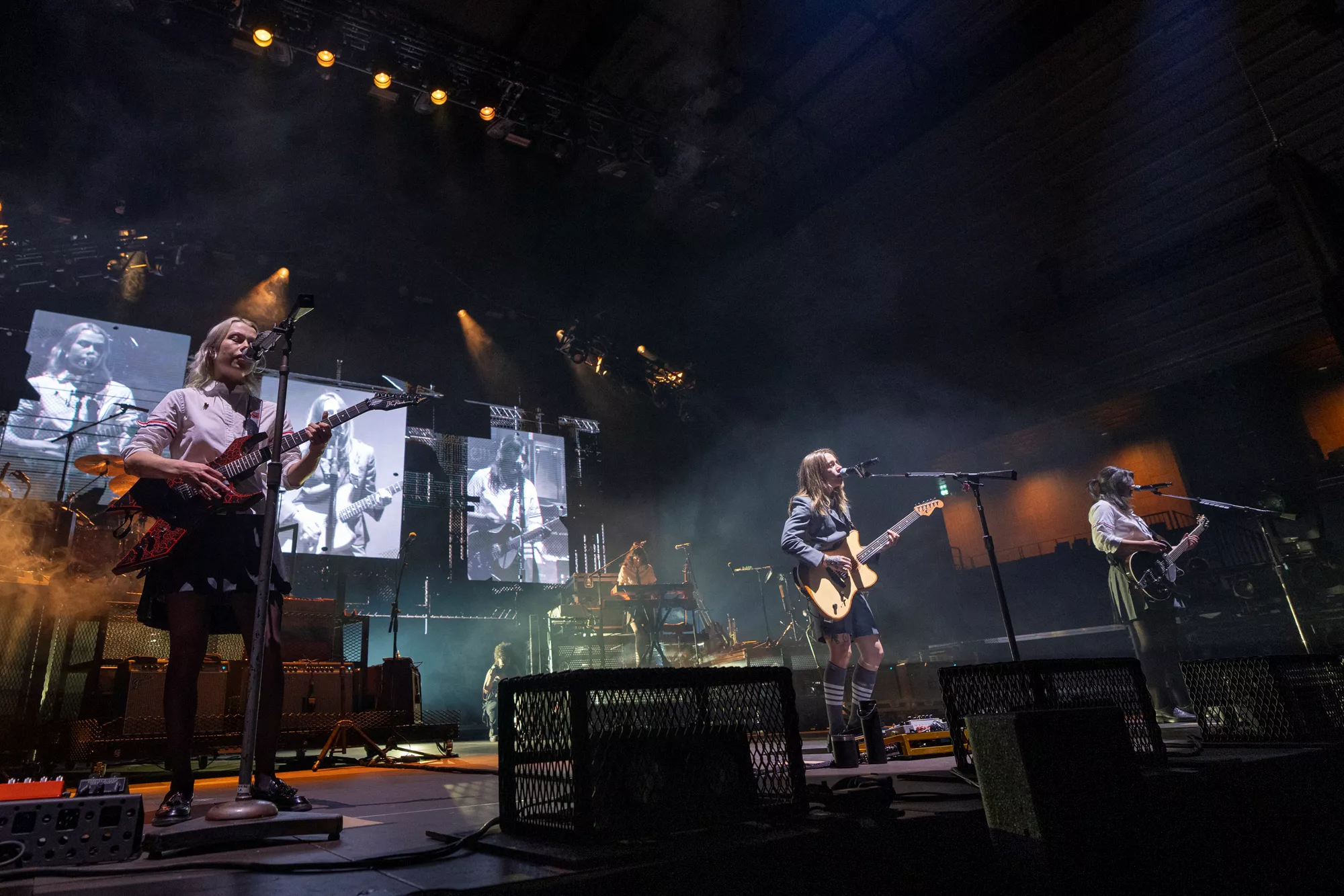 Boygenius på scenen i København, august 2023. Foto: Morten Rygaard