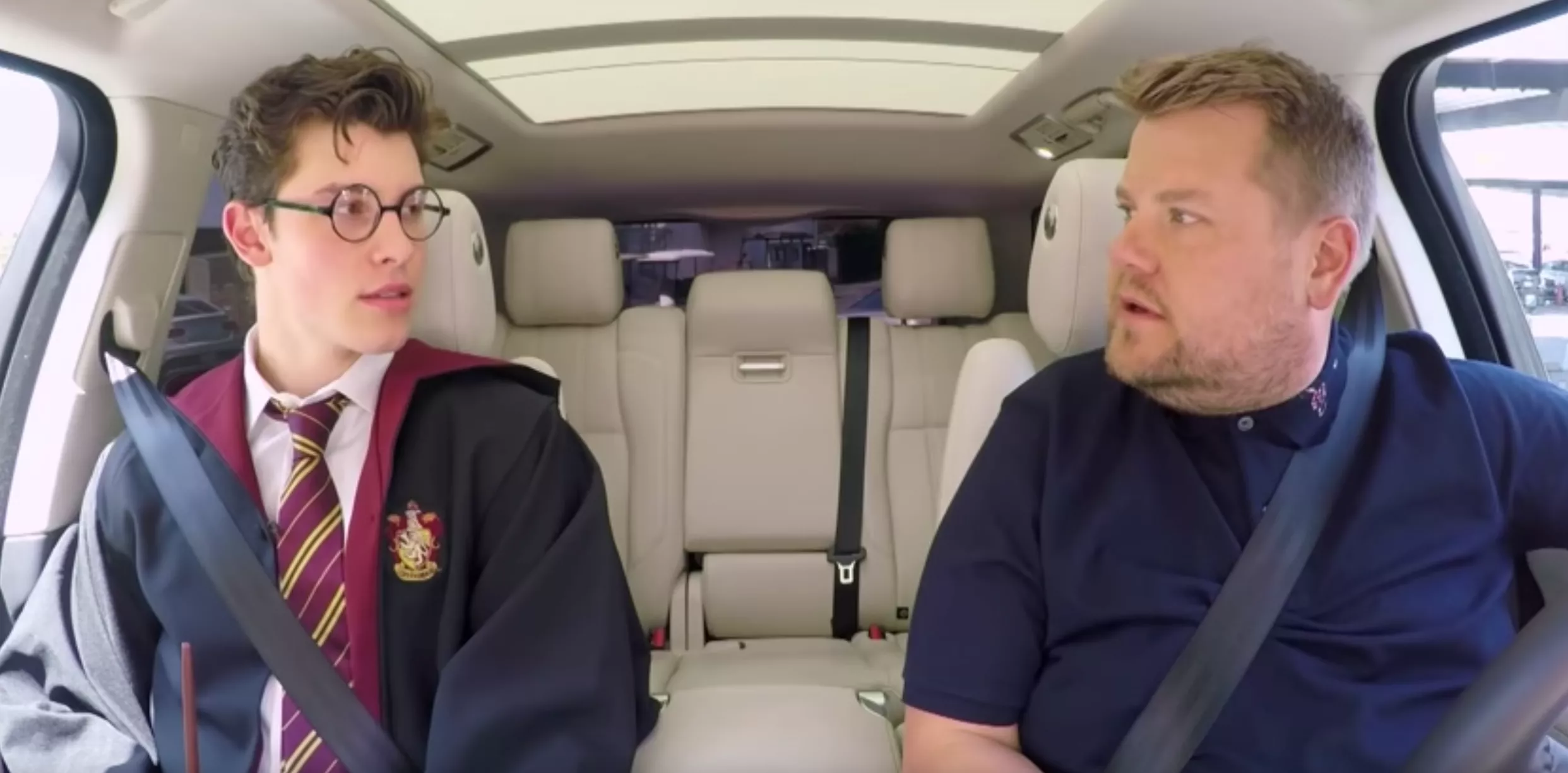Carpool Karaoke: Shawn Mendes klæder sig ud som Harry Potter 