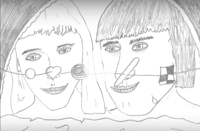 UFO springer ud som tegner i ny musikvideo